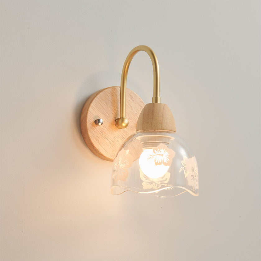Calvrane Wood Arched Wall Sconce