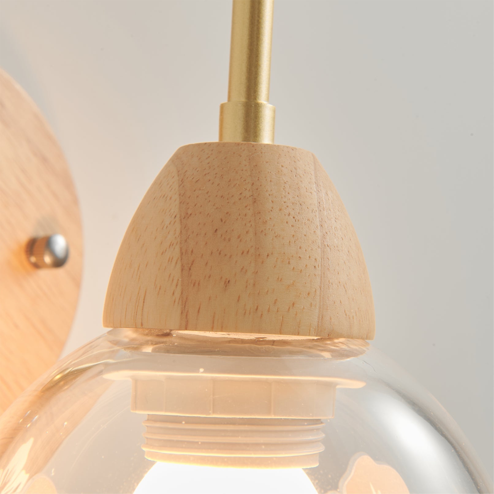 Calvrane Wood Arched Wall Sconce