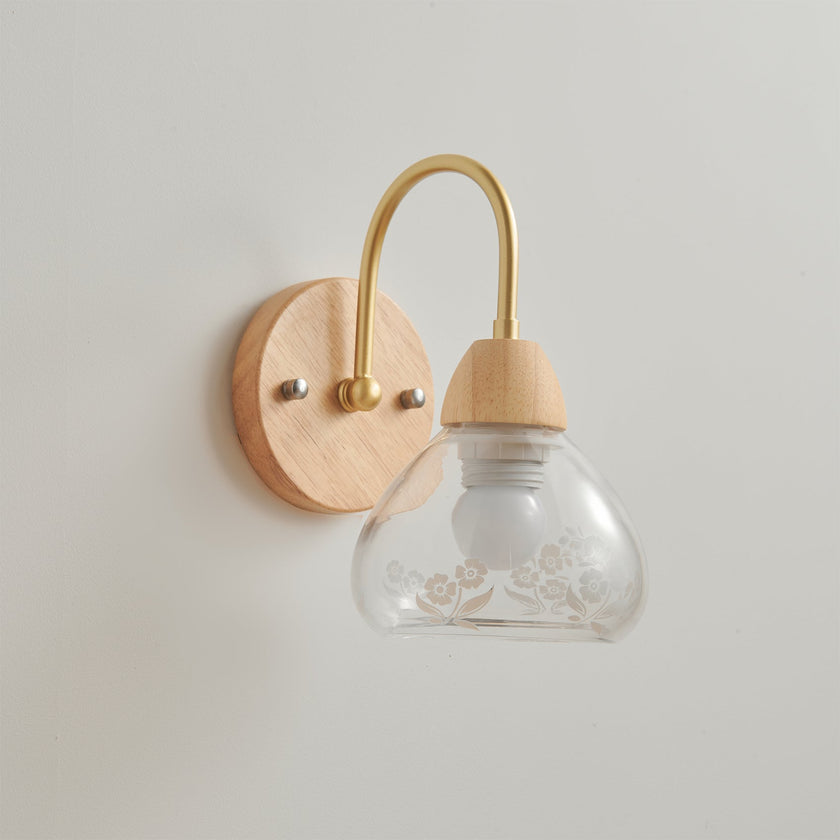 Calvrane Wood Arched Wall Sconce