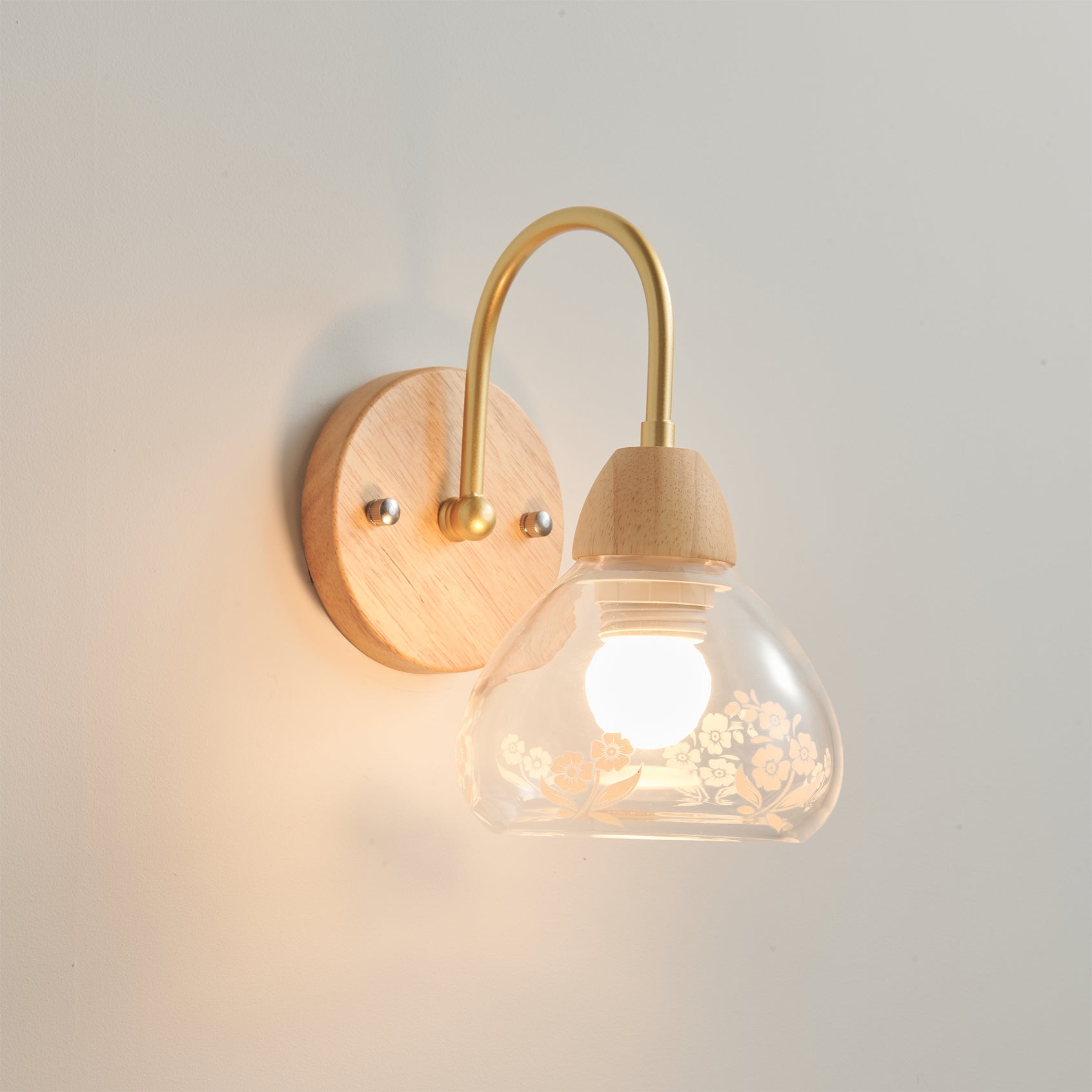 Calvrane Wood Arched Wall Sconce