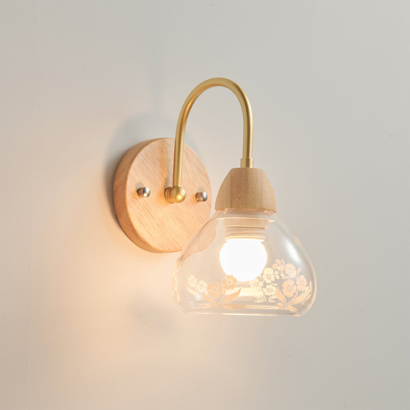 Calvrane Wood Arched Wall Sconce