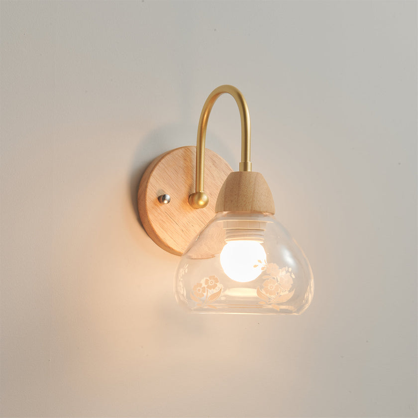 Calvrane Wood Arched Wall Sconce