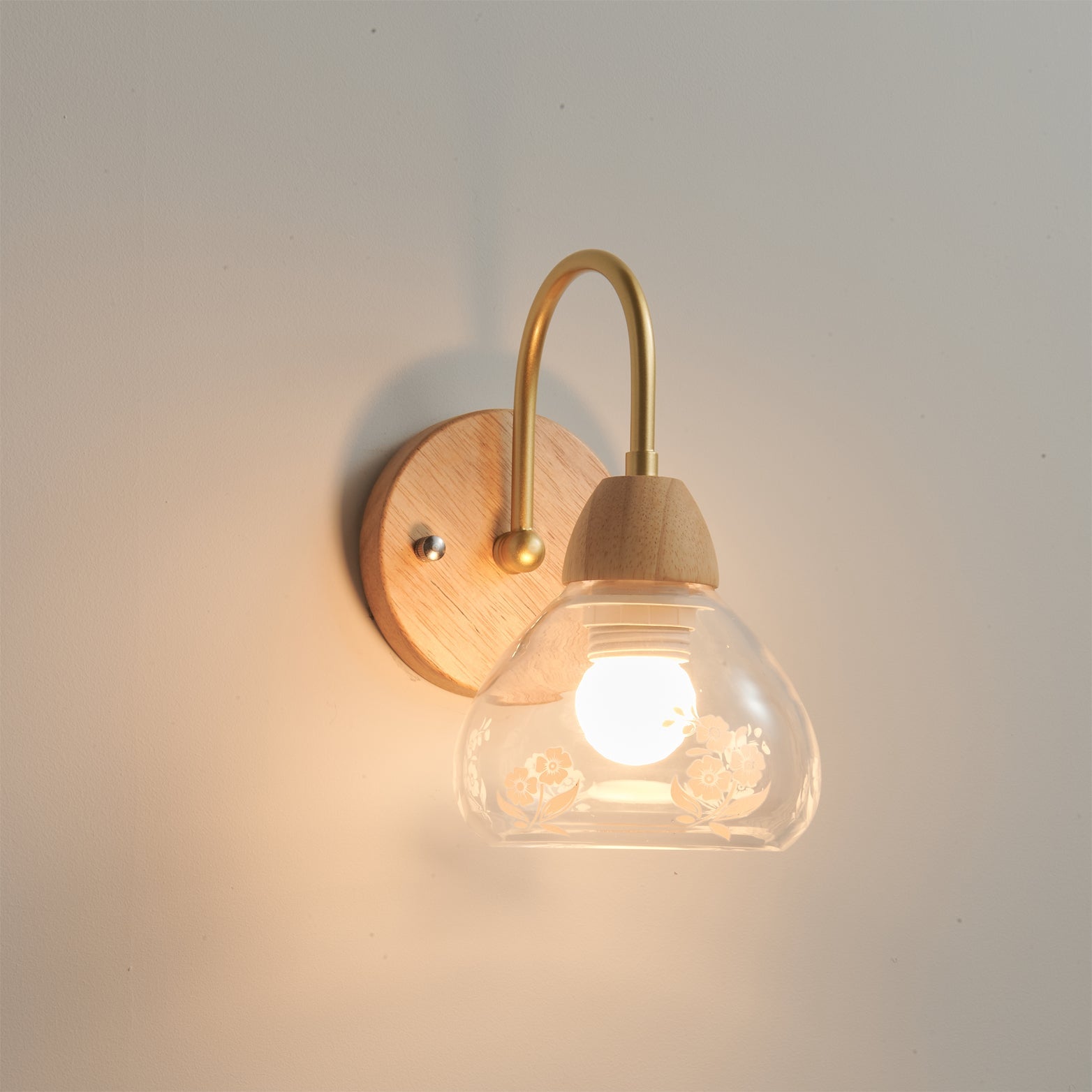 Calvrane Wood Arched Wall Sconce