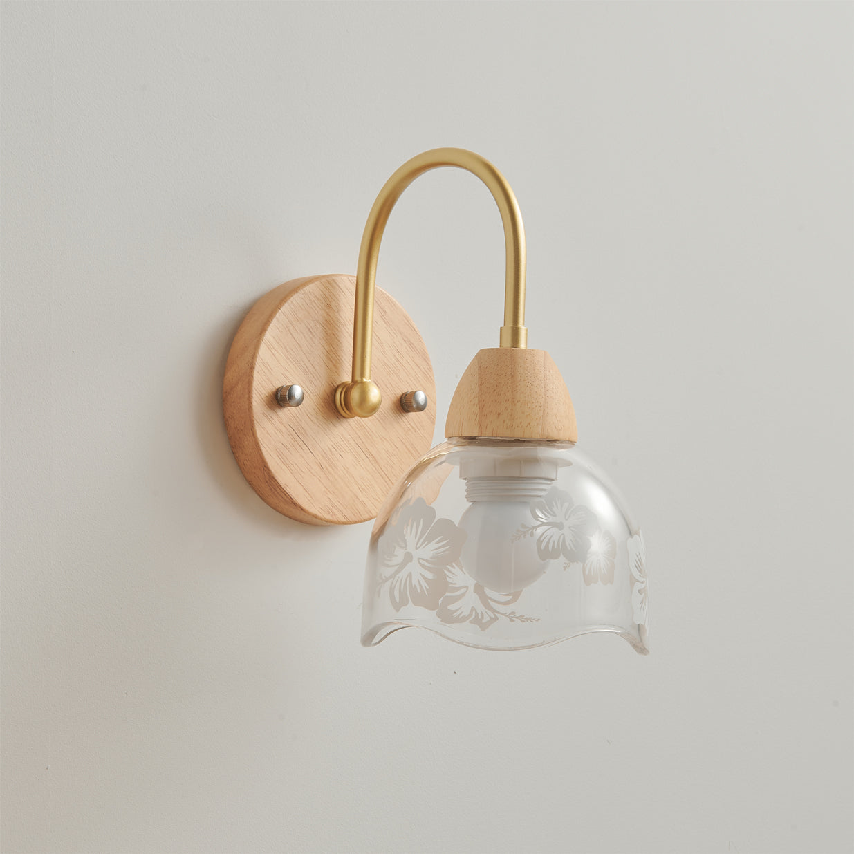 Calvrane Wood Arched Wall Sconce