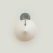Calvrane Black Brass Cone Wall Sconce