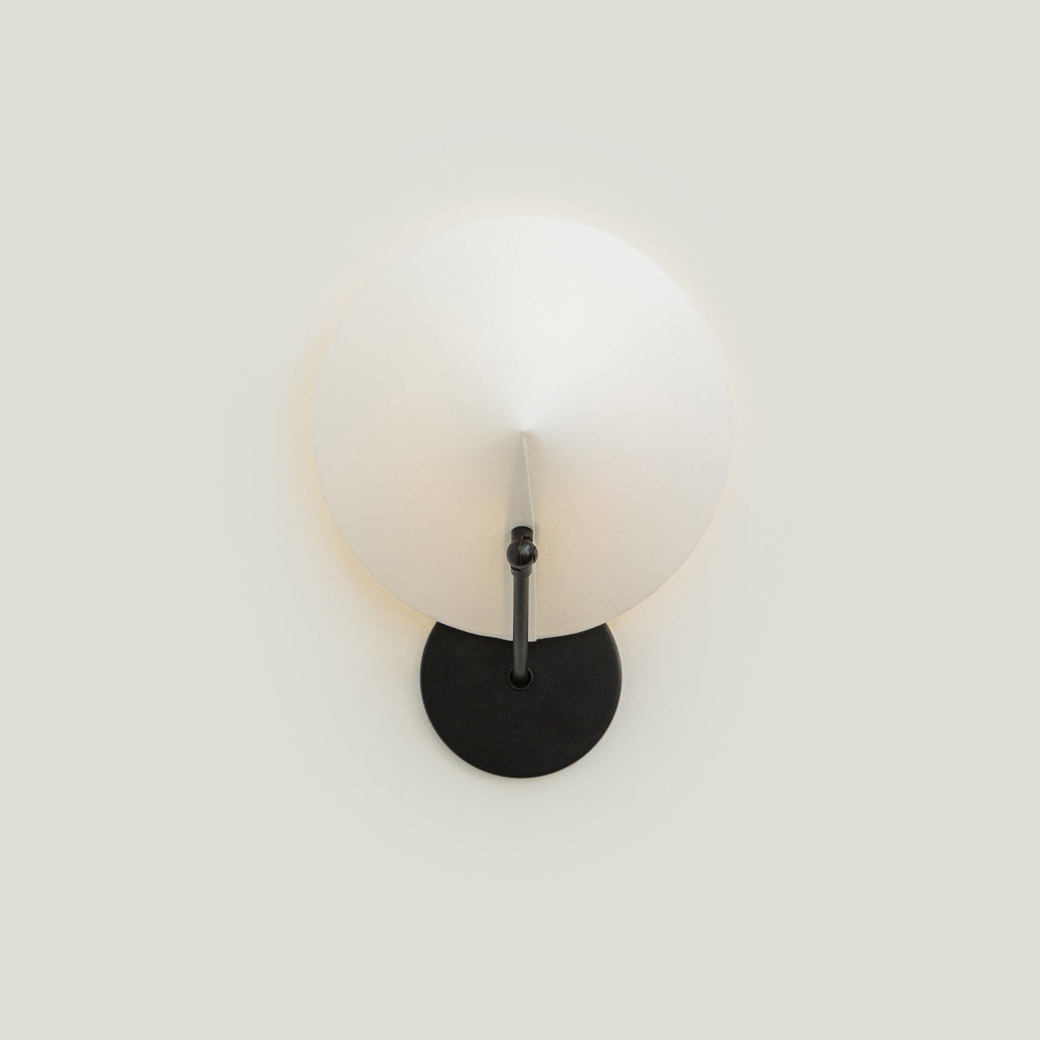 Calvrane Black Brass Cone Wall Sconce