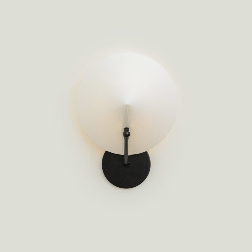 Calvrane Black Brass Cone Wall Sconce