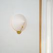 Calvrane Black Brass Cone Wall Sconce