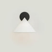 Calvrane Black Brass Cone Wall Sconce