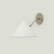 Calvrane Black Brass Cone Wall Sconce