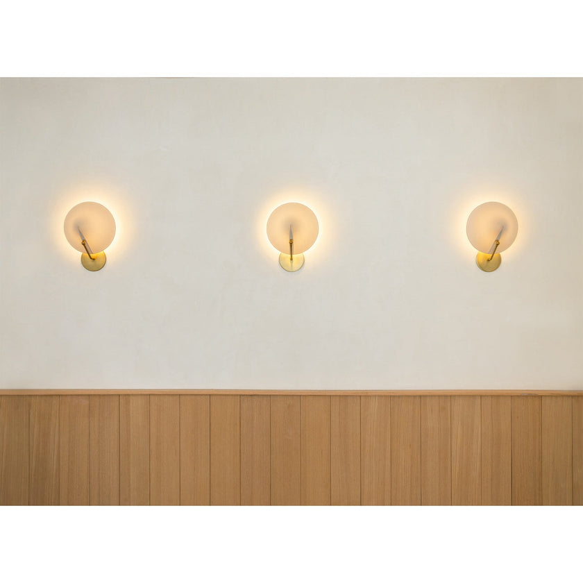 Calvrane Black Brass Cone Wall Sconce
