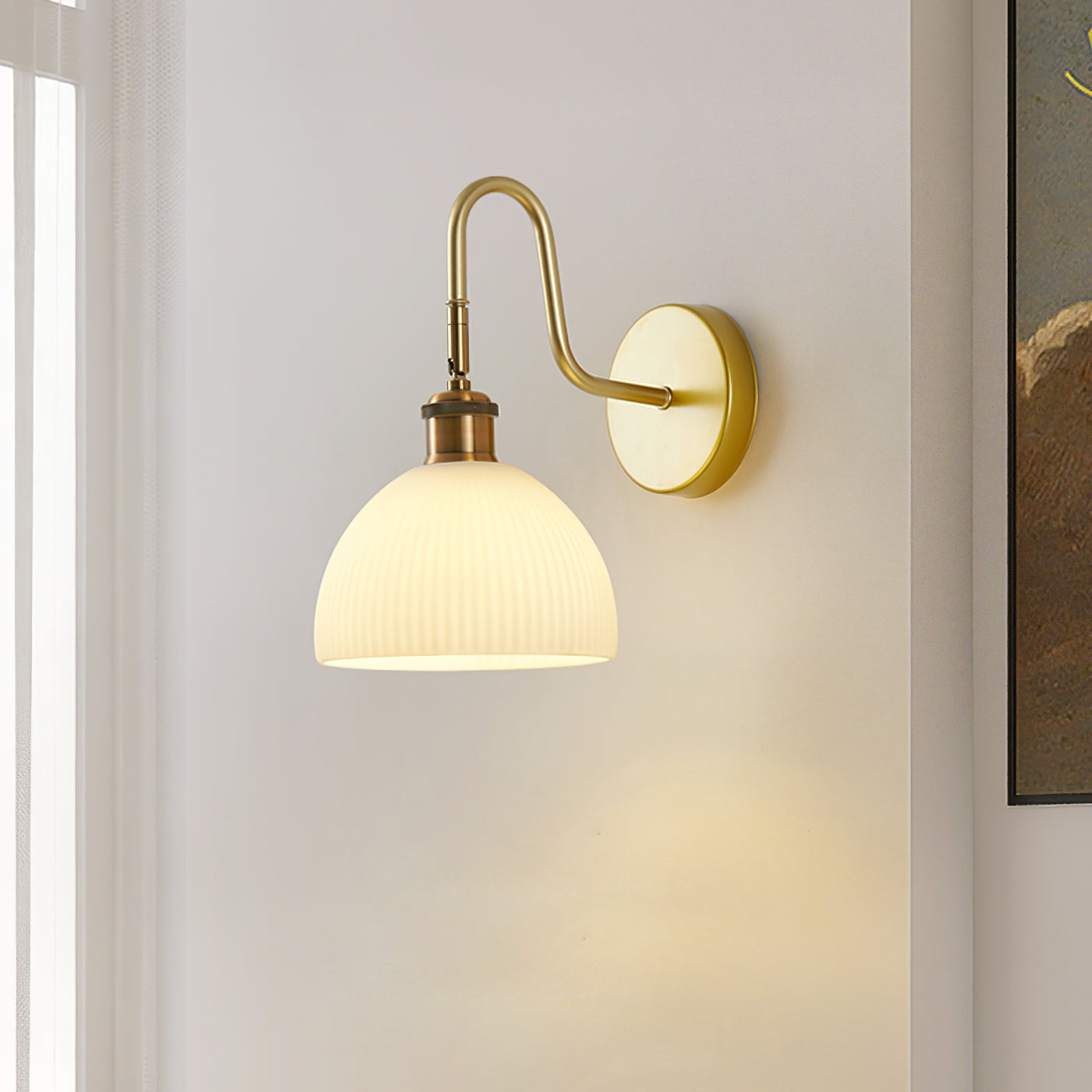 Calvrane Metal Geometric Wall Sconce