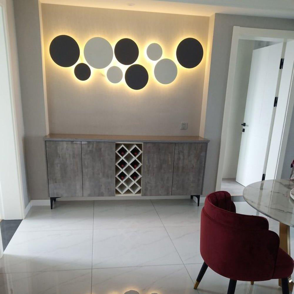 Calvrane Metal Disc Wall Sconce