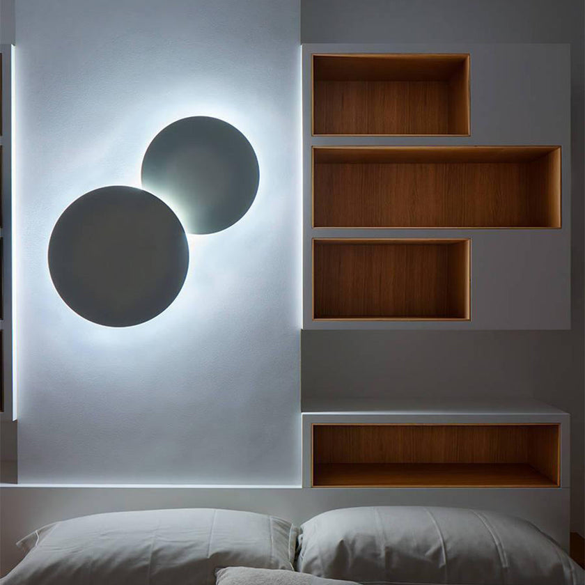 Calvrane Metal Disc Wall Sconce
