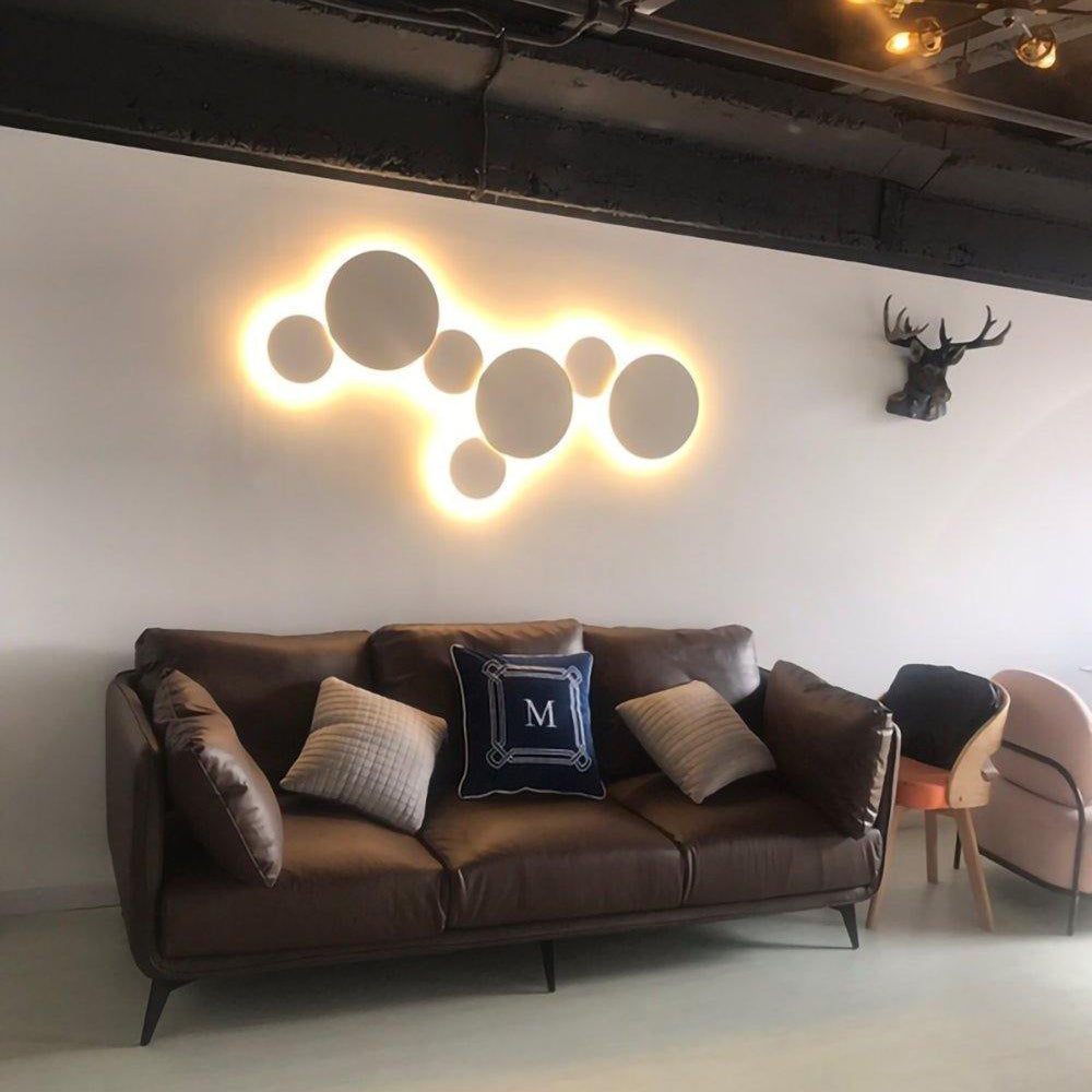 Calvrane Metal Disc Wall Sconce