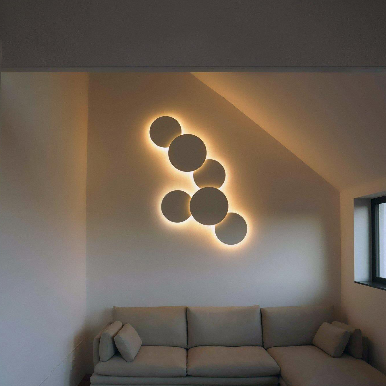 Calvrane Metal Disc Wall Sconce