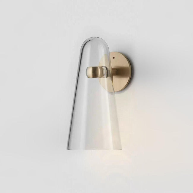 Glass Tapered Bell Wall Sconce