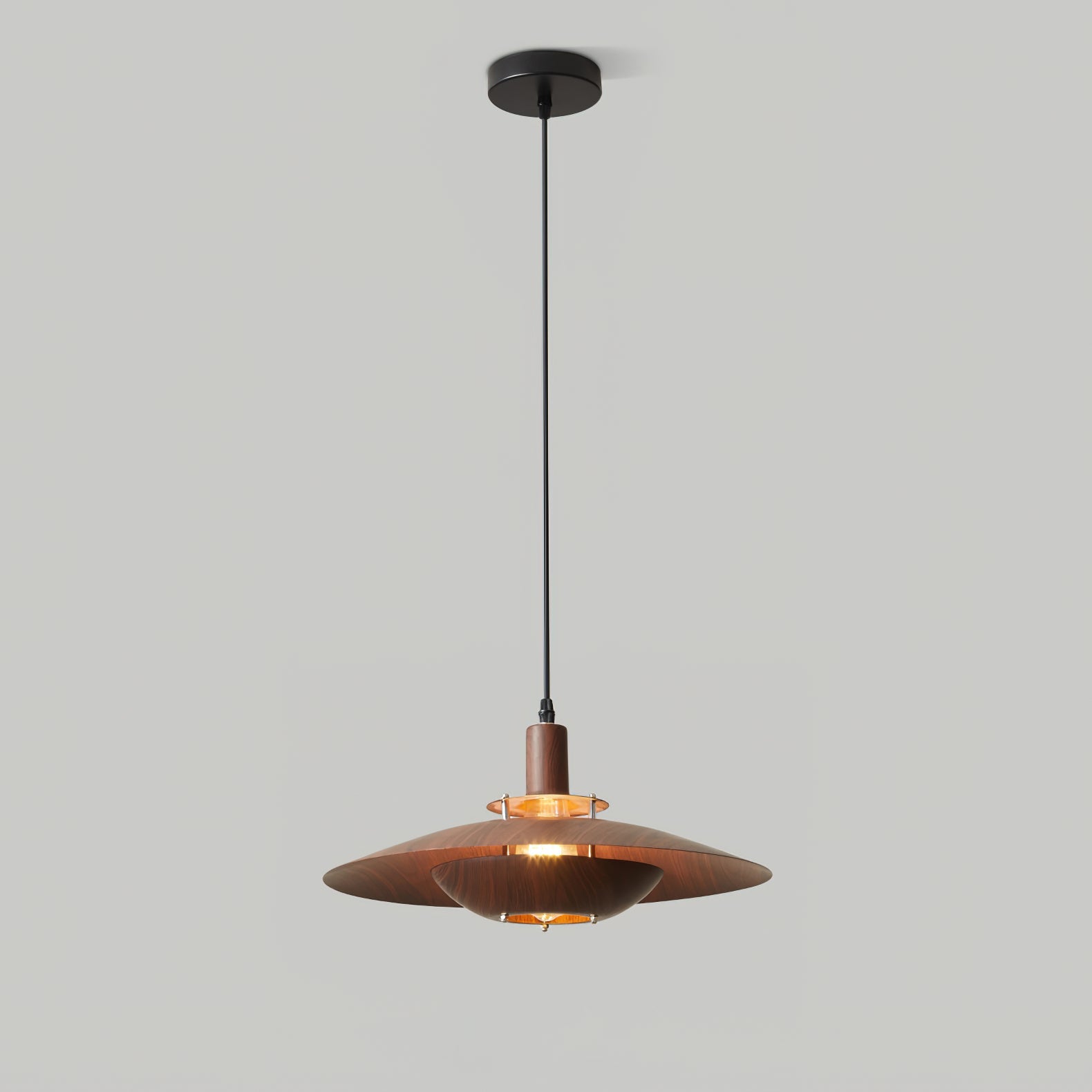 Double-Shade Metal Pendant Light