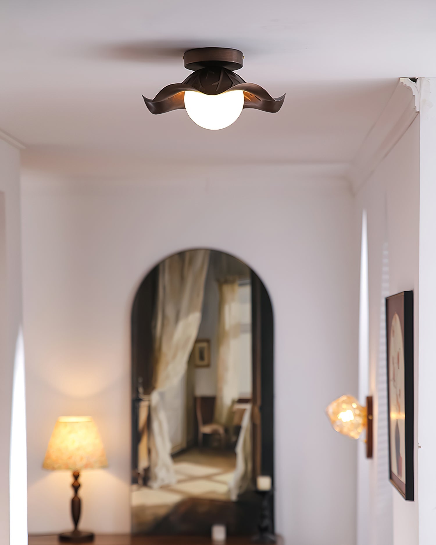 Calvrane Metal Petal Ceiling Light
