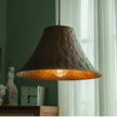 Hammered Brass Bell Pendant Light