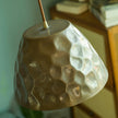 Hammered Brass Bell Pendant Light