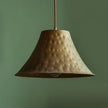 Hammered Brass Bell Pendant Light