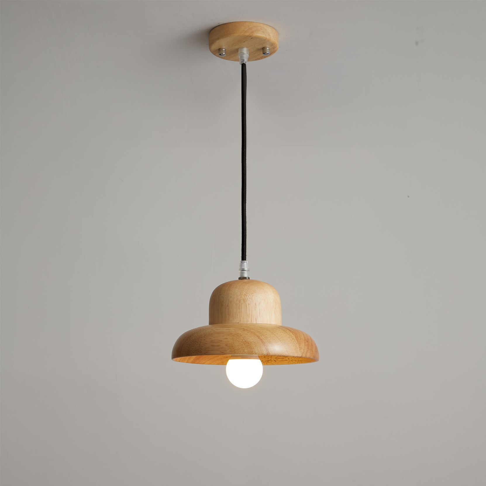 Calvrane Wood Minimalist Pendant Light