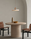 Calvrane Travertine Sculptural Pendant Light