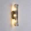 Fluted Amber Glass Wall Sconce