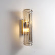Fluted Amber Glass Wall Sconce