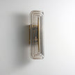 Fluted Amber Glass Wall Sconce