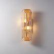 Fluted Amber Glass Wall Sconce