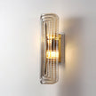 Fluted Amber Glass Wall Sconce