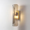 Fluted Amber Glass Wall Sconce