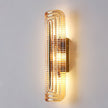 Fluted Amber Glass Wall Sconce