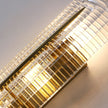 Fluted Amber Glass Wall Sconce