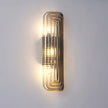 Fluted Amber Glass Wall Sconce