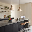 Calvrane Travertine Hourglass Pendant Light