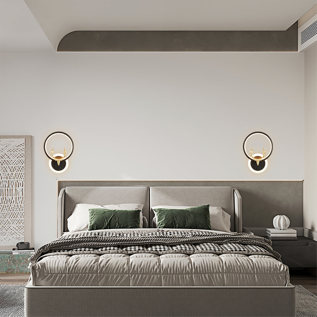 Calvrane Brass Nordic Wall Sconce