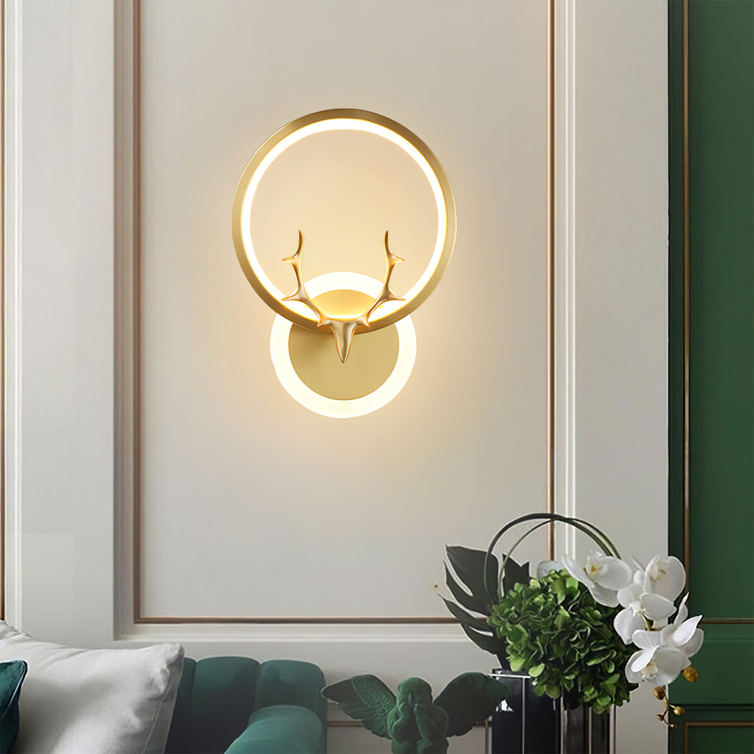 Calvrane Brass Nordic Wall Sconce