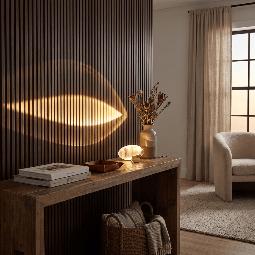 Crystal Pebble Chrome Table Lamp