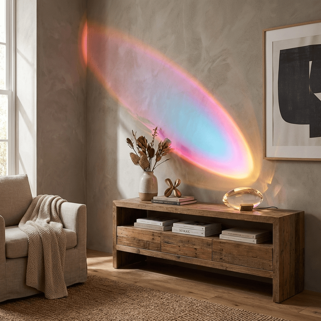 Crystal Pebble Chrome Table Lamp