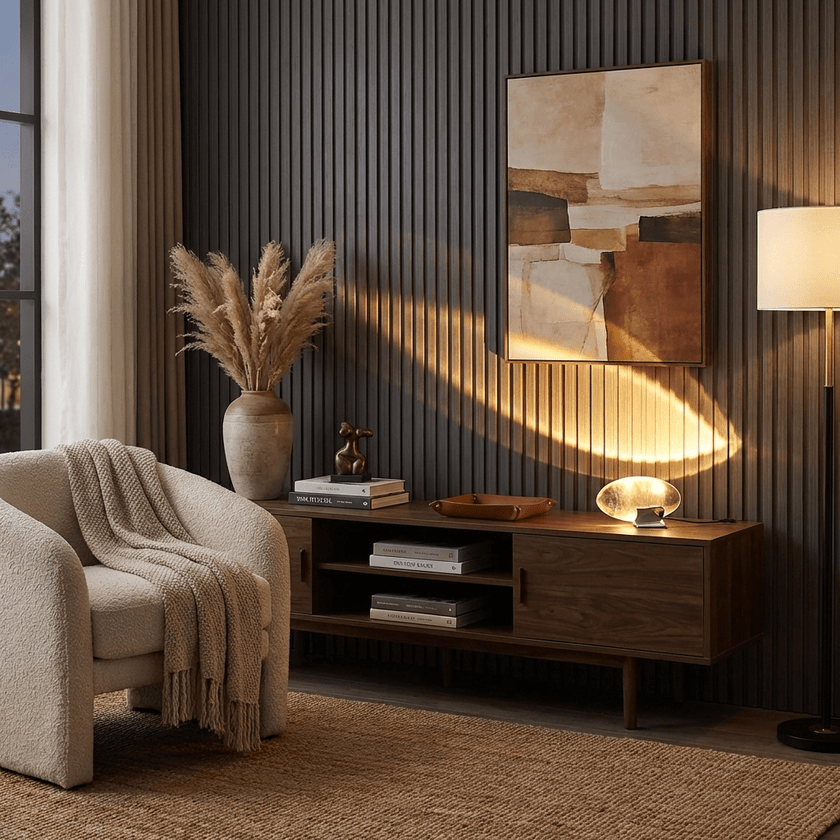 Crystal Pebble Chrome Table Lamp