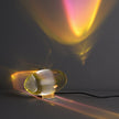 Crystal Pebble Chrome Table Lamp