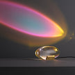 Crystal Pebble Chrome Table Lamp