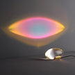 Crystal Pebble Chrome Table Lamp