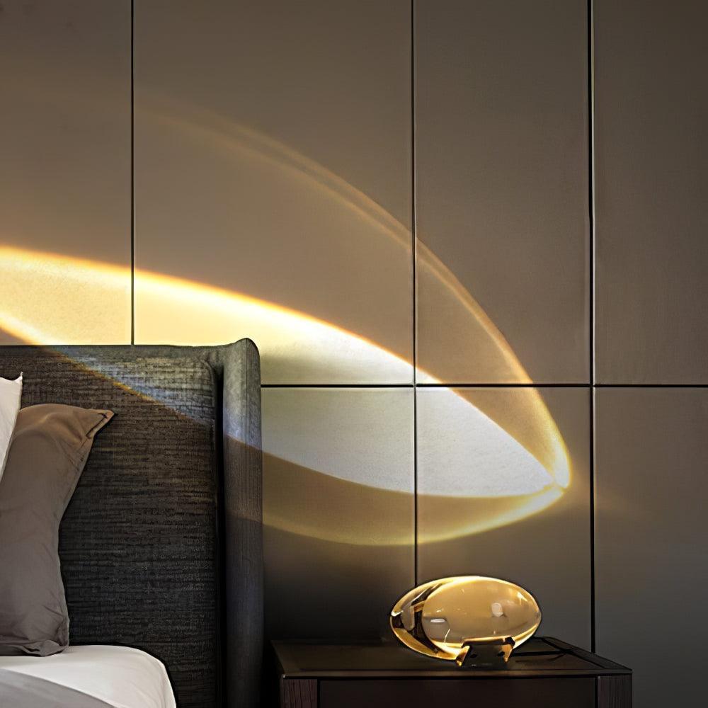 Crystal Pebble Chrome Table Lamp