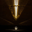 Crystal Pebble Chrome Table Lamp