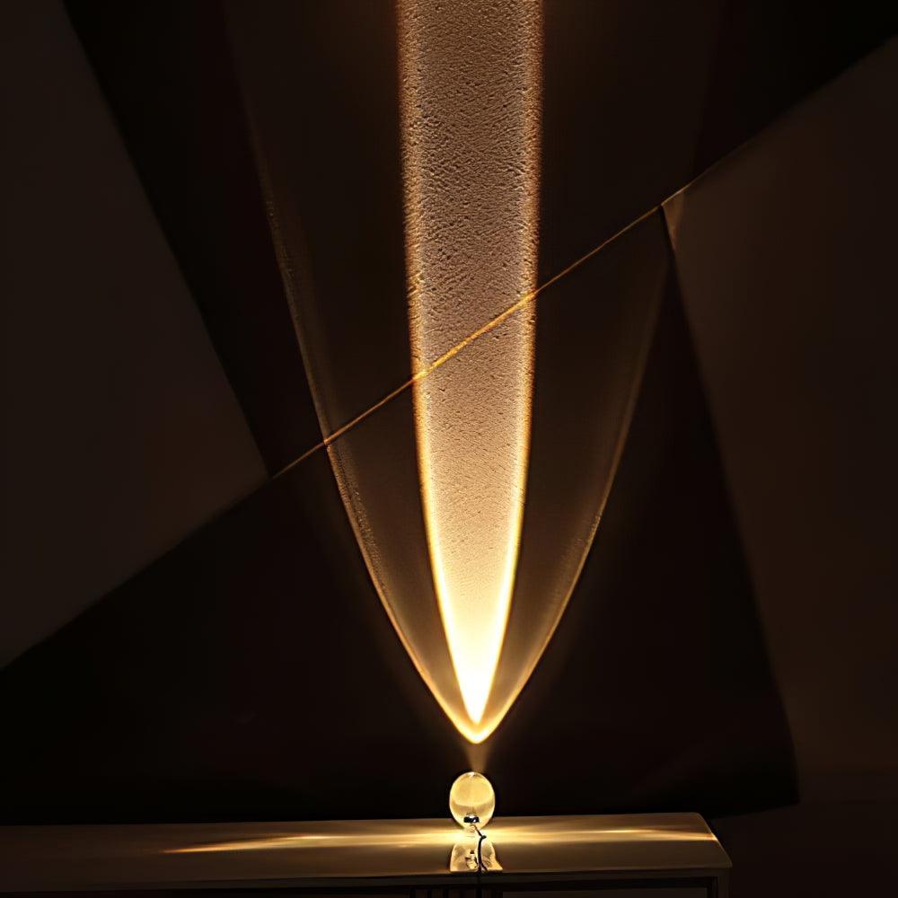 Crystal Pebble Chrome Table Lamp