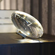 Crystal Pebble Chrome Table Lamp